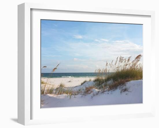 Sand Dunes and Ocean at Sunset, Pensacola, Florida.-forestpath-Framed Photographic Print