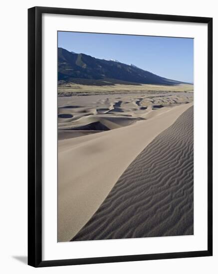 Sand Dunes at Dawn, Great Sand Dunes Narional Park and Preserve, Colorado, USA-James Hager-Framed Photographic Print