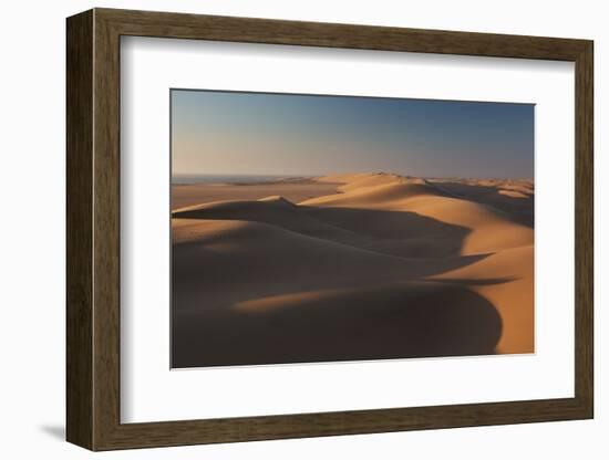 Sand Dunes at Sunset Near Swakopmund in Namibia-Alex Saberi-Framed Photographic Print