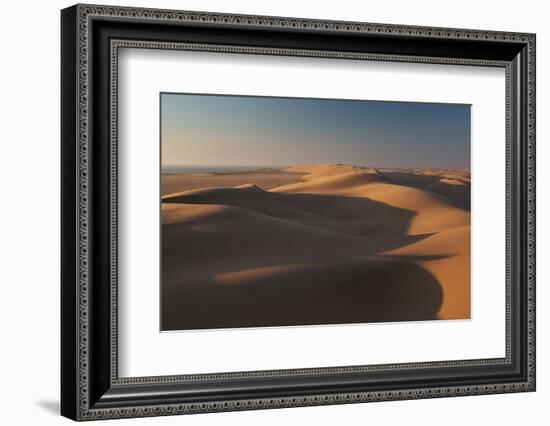 Sand Dunes at Sunset Near Swakopmund in Namibia-Alex Saberi-Framed Photographic Print