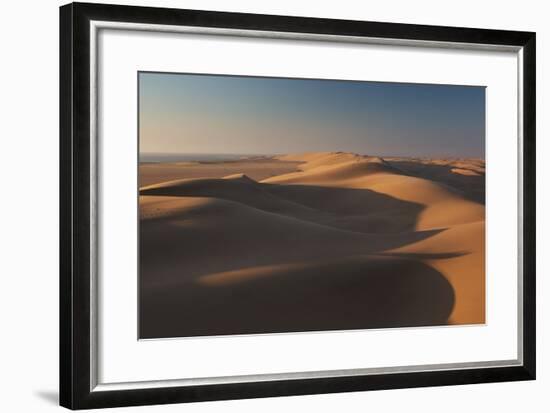 Sand Dunes at Sunset Near Swakopmund in Namibia-Alex Saberi-Framed Photographic Print