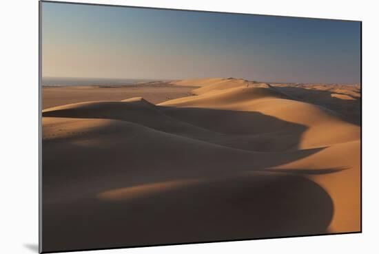 Sand Dunes at Sunset Near Swakopmund in Namibia-Alex Saberi-Mounted Photographic Print