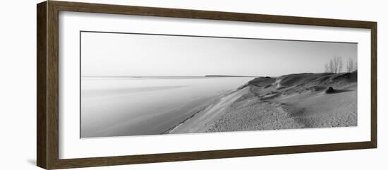 Sand Dunes at the Lakeside, Sleeping Bear Dunes National Lakeshore, Lake Michigan, Michigan, USA-null-Framed Photographic Print