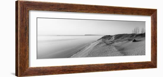 Sand Dunes at the Lakeside, Sleeping Bear Dunes National Lakeshore, Lake Michigan, Michigan, USA-null-Framed Photographic Print