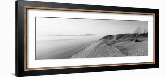 Sand Dunes at the Lakeside, Sleeping Bear Dunes National Lakeshore, Lake Michigan, Michigan, USA-null-Framed Photographic Print