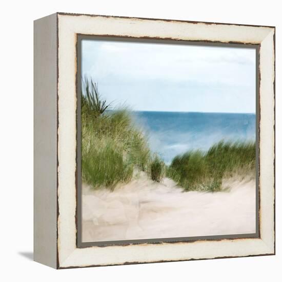 Sand Dunes Beach-Kimberly Allen-Framed Stretched Canvas