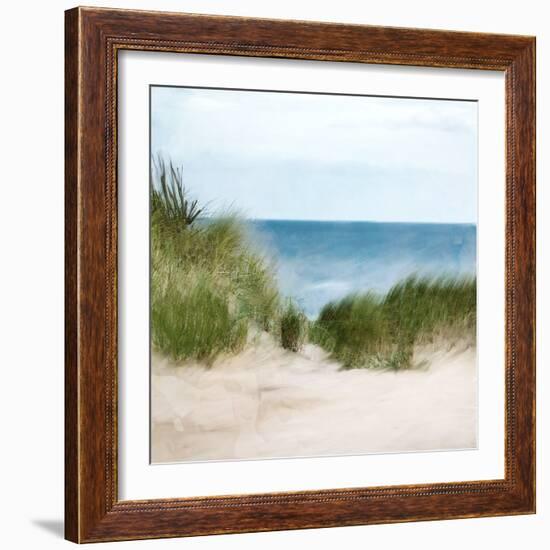 Sand Dunes Beach-Kimberly Allen-Framed Art Print