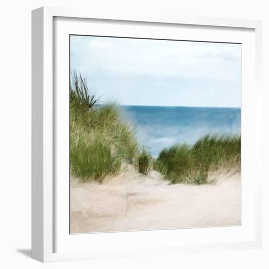 Sand Dunes Beach-Kimberly Allen-Framed Art Print