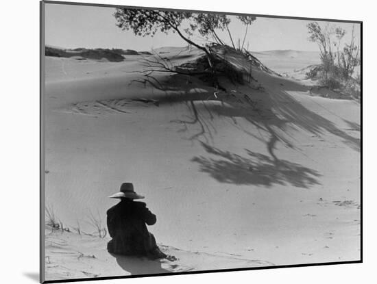 Sand Dunes Bordering Lake Michigan-Wallace Kirkland-Mounted Photographic Print