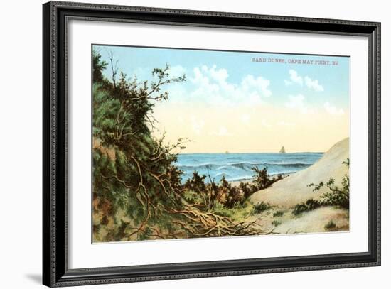Sand Dunes, Cape May Point-null-Framed Art Print