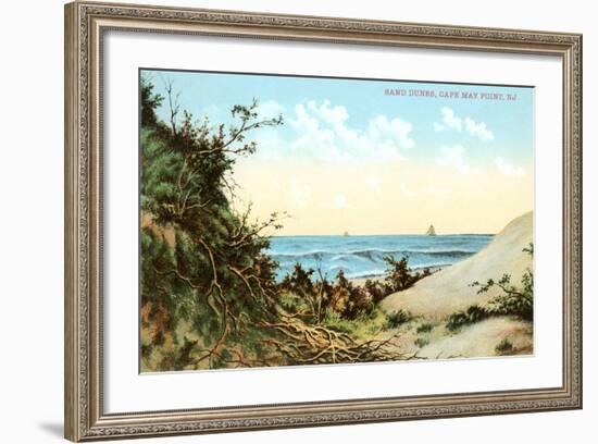 Sand Dunes, Cape May Point-null-Framed Art Print