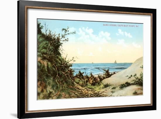 Sand Dunes, Cape May Point-null-Framed Art Print