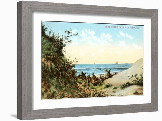 Sand Dunes, Cape May Point-null-Framed Art Print