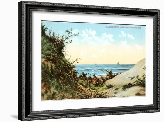 Sand Dunes, Cape May Point-null-Framed Art Print