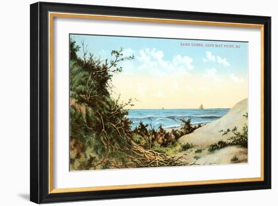 Sand Dunes, Cape May Point-null-Framed Art Print