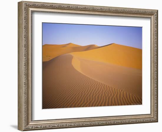 Sand Dunes, Grand Erg Occidental, Sahara Desert, Algeria, Africa-Geoff Renner-Framed Photographic Print