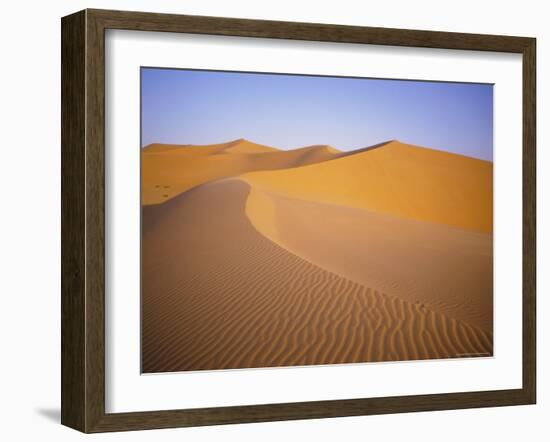 Sand Dunes, Grand Erg Occidental, Sahara Desert, Algeria, Africa-Geoff Renner-Framed Photographic Print