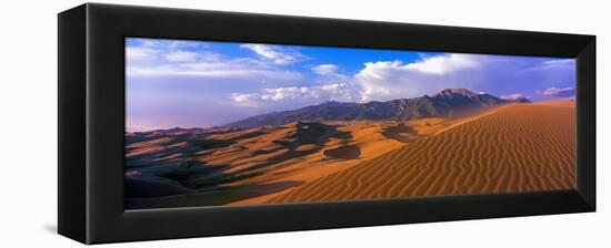 Sand Dunes in a Desert, Great Sand Dunes National Park, Colorado, Usa-null-Framed Stretched Canvas