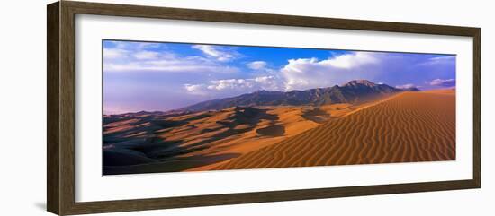 Sand Dunes in a Desert, Great Sand Dunes National Park, Colorado, Usa-null-Framed Photographic Print