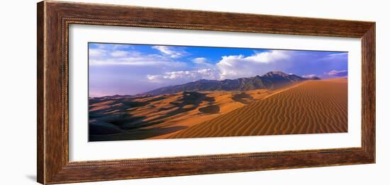 Sand Dunes in a Desert, Great Sand Dunes National Park, Colorado, Usa-null-Framed Photographic Print