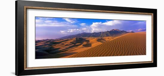 Sand Dunes in a Desert, Great Sand Dunes National Park, Colorado, Usa-null-Framed Photographic Print