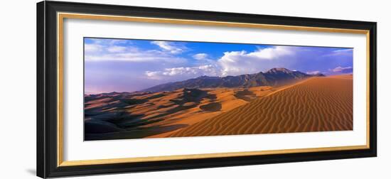 Sand Dunes in a Desert, Great Sand Dunes National Park, Colorado, Usa-null-Framed Photographic Print
