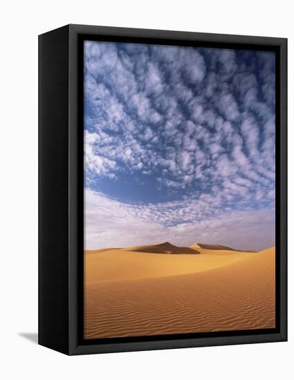 Sand Dunes in Erg Chebbi Sand Sea, Sahara Desert, Near Merzouga, Morocco, North Africa, Africa-Lee Frost-Framed Premier Image Canvas