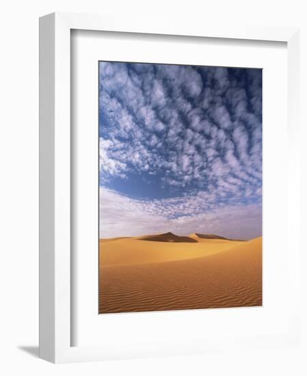 Sand Dunes in Erg Chebbi Sand Sea, Sahara Desert, Near Merzouga, Morocco, North Africa, Africa-Lee Frost-Framed Photographic Print