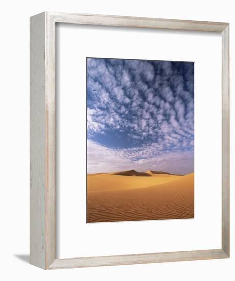 Sand Dunes in Erg Chebbi Sand Sea, Sahara Desert, Near Merzouga, Morocco, North Africa, Africa-Lee Frost-Framed Photographic Print