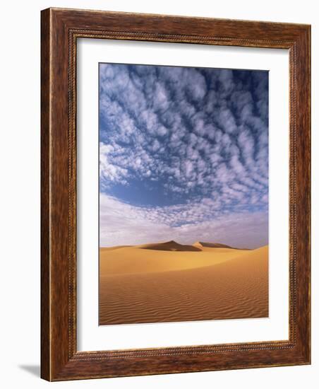 Sand Dunes in Erg Chebbi Sand Sea, Sahara Desert, Near Merzouga, Morocco, North Africa, Africa-Lee Frost-Framed Photographic Print