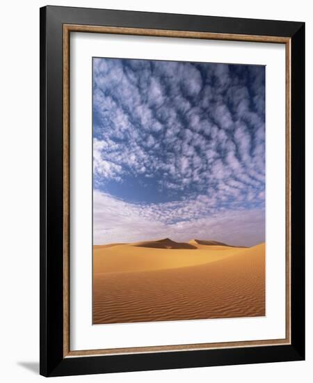 Sand Dunes in Erg Chebbi Sand Sea, Sahara Desert, Near Merzouga, Morocco, North Africa, Africa-Lee Frost-Framed Photographic Print