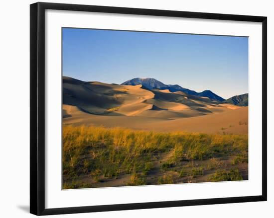 Sand Dunes in Mesquite Flat, Death Valley National Park, California, USA-Bernard Friel-Framed Photographic Print