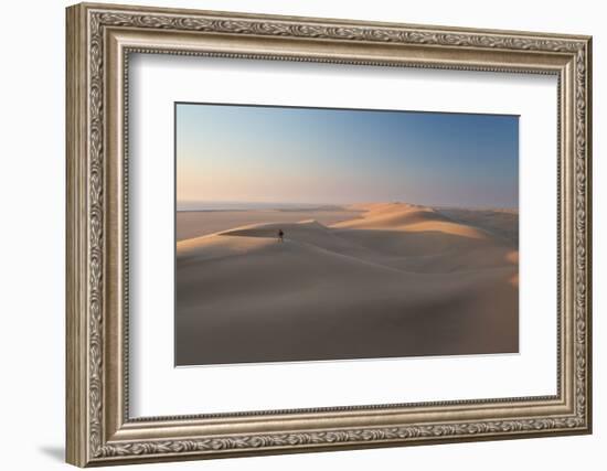 Sand Dunes Near Swakopmund in Namibia-Alex Saberi-Framed Photographic Print