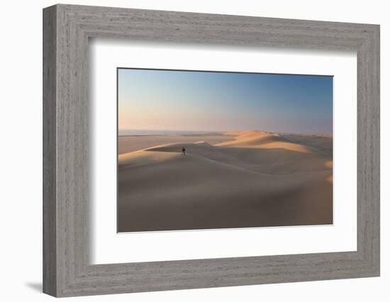 Sand Dunes Near Swakopmund in Namibia-Alex Saberi-Framed Photographic Print