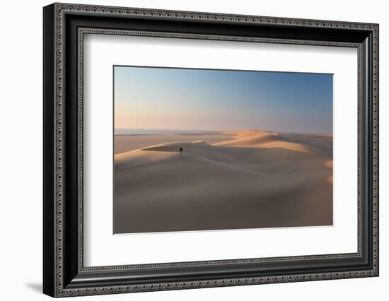 Sand Dunes Near Swakopmund in Namibia-Alex Saberi-Framed Photographic Print