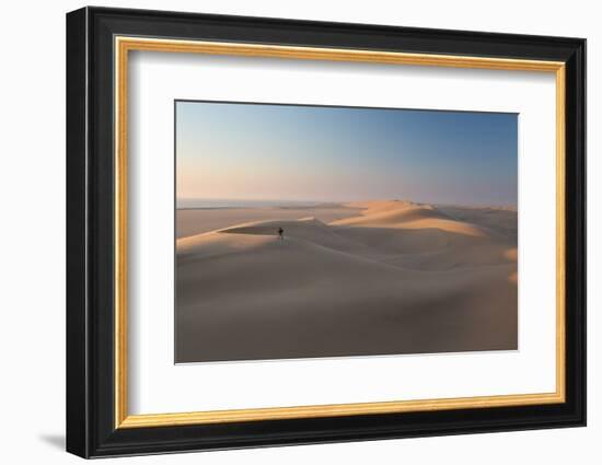 Sand Dunes Near Swakopmund in Namibia-Alex Saberi-Framed Photographic Print