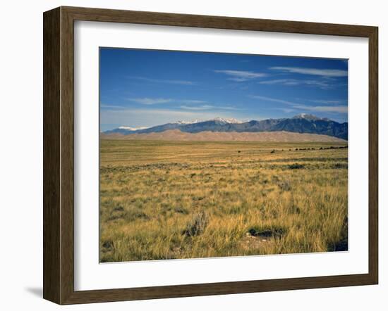 Sand Dunes of Great Sand Dunes National Park and Preserve in the Sangre De Cristo Mountains, CO-Bernard Friel-Framed Photographic Print