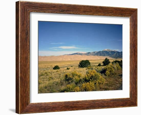 Sand Dunes of Great Sand Dunes National Park and Preserve in the Sangre De Cristo Mountains, CO-Bernard Friel-Framed Photographic Print