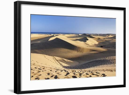 Sand Dunes of Maspalomas, Maspalomas, Gran Canaria, Canary Islands, Spain, Atlantic, Europe-Markus Lange-Framed Photographic Print