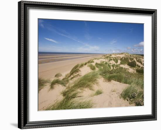 Sand Dunes on Beach, Formby Beach, Lancashire, England, United Kingdom, Europe-Jean Brooks-Framed Photographic Print