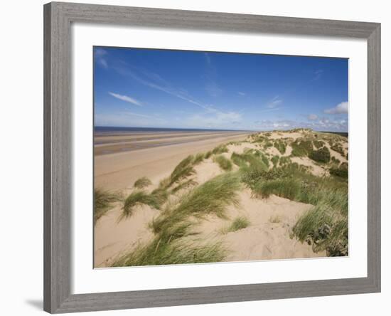 Sand Dunes on Beach, Formby Beach, Lancashire, England, United Kingdom, Europe-Jean Brooks-Framed Photographic Print