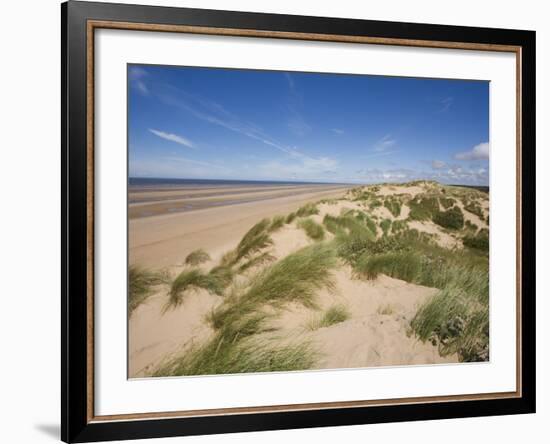 Sand Dunes on Beach, Formby Beach, Lancashire, England, United Kingdom, Europe-Jean Brooks-Framed Photographic Print