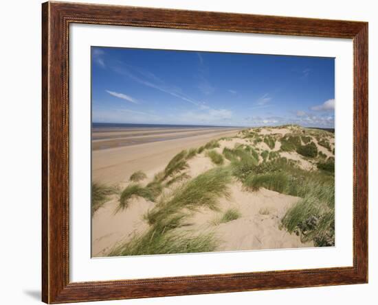 Sand Dunes on Beach, Formby Beach, Lancashire, England, United Kingdom, Europe-Jean Brooks-Framed Photographic Print