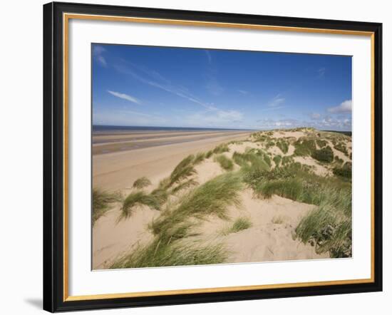 Sand Dunes on Beach, Formby Beach, Lancashire, England, United Kingdom, Europe-Jean Brooks-Framed Photographic Print