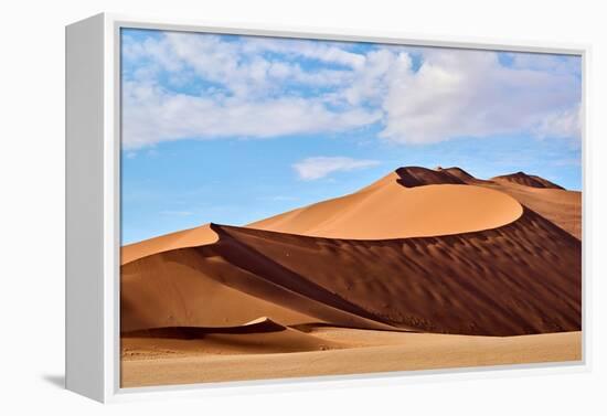 Sand dunes, Sossusvlei UNESCO World Heritage Site, Namibia-Eric Baccega-Framed Premier Image Canvas