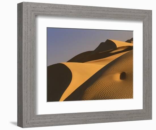 Sand dunes (Timimoun, Grand Erg, Gourara Valley, Sahara Desert, Algeria)-Frans Lemmens-Framed Photographic Print