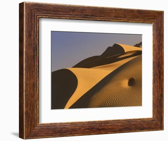 Sand dunes (Timimoun, Grand Erg, Gourara Valley, Sahara Desert, Algeria)-Frans Lemmens-Framed Photographic Print