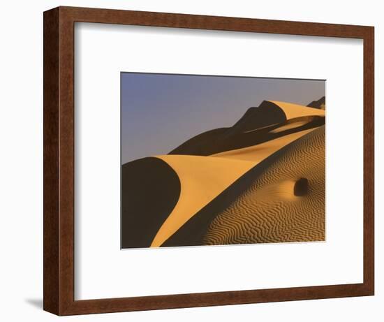 Sand dunes (Timimoun, Grand Erg, Gourara Valley, Sahara Desert, Algeria)-Frans Lemmens-Framed Photographic Print