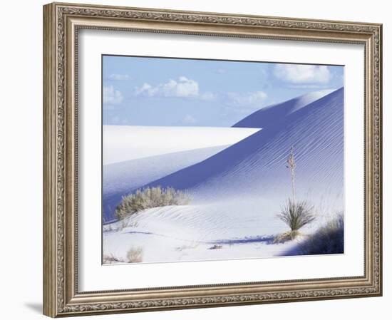 Sand Dunes, White Sands Desert, New Mexico, USA-Adam Woolfitt-Framed Photographic Print