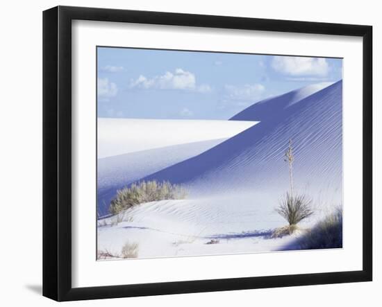 Sand Dunes, White Sands Desert, New Mexico, USA-Adam Woolfitt-Framed Photographic Print